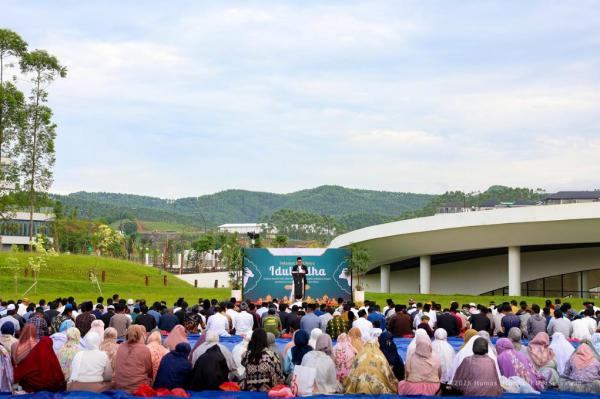 Pelaksanaan salat Iduladha di IKN, Jumat (6/6/2025 Pelaksanaan salat Iduladha di IKN, Jumat (6/6/2025) (Foto: iNews.id)