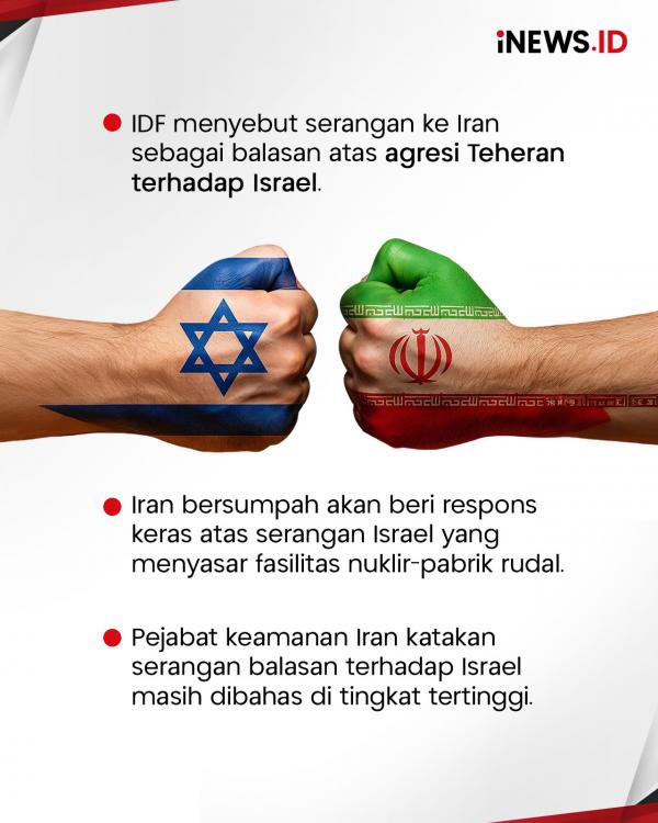 Kian Memanas! Israel Kembali Kian Memanas! Israel Kembali Serang Iran, Pabrik Nuklir jadi Sasaran