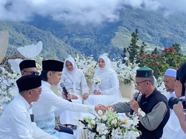Pernikahan viral Pernikahan ini viral karena keindahan alamnya. (Foto: Instagram)