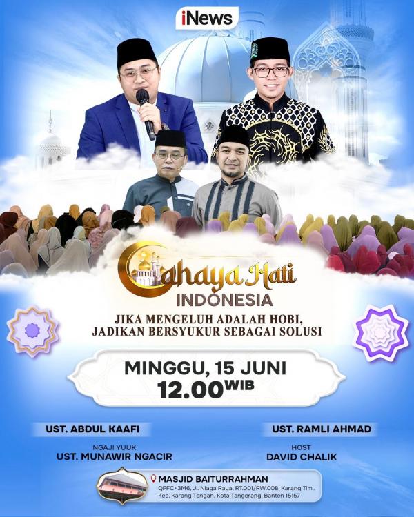 Program Religi Cahaya Hati Indonesia. (Foto: iNews)