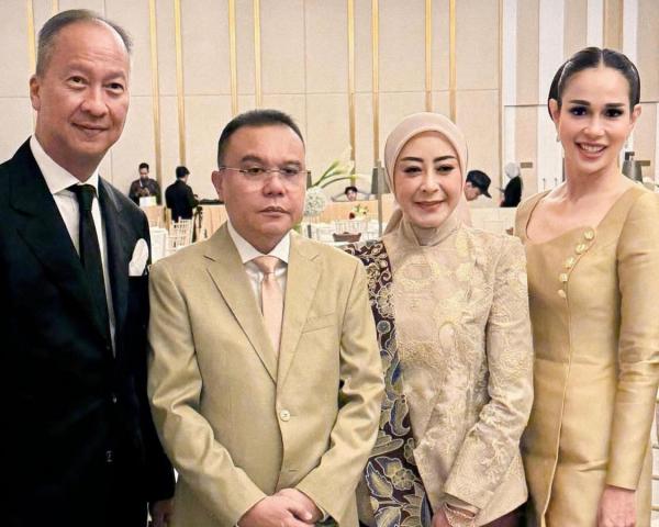 Menteri dan Politisi kondangan Menteri dan Politisi kondangan ke akad nikah Al Ghazali dan Alyssa Daguise. (Foto: Instagram)