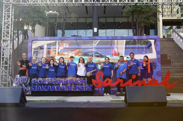 PT Sarinah PT Sarinah (Persero) resmi diumumkan sebagai sponsor utama ajang balap bergengsi Formula E Jakarta. (Foto: iNews)