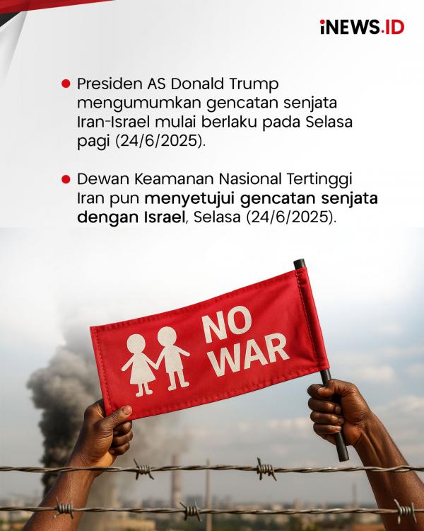 Gencatan Senjata Iran-Israel Mulai Berlak Gencatan Senjata Iran-Israel Mulai Berlaku, Trump: Jangan Dilanggar!