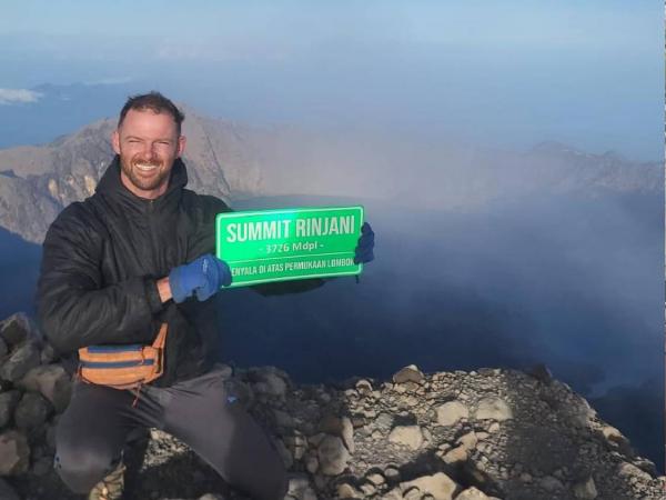 Pendaki Irlandia Pendaki Irlandia nyaris tewas di Gunung Rinjani. (Foto: Instagram)