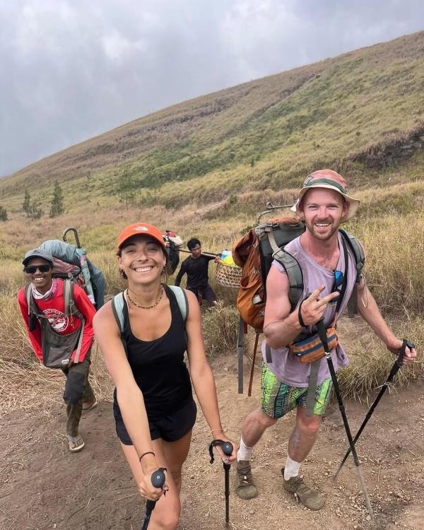 Pendaki Irlandia di Gunung Rinjani Pendaki Irlandia di Gunung Rinjani. (Foto: Instagram)