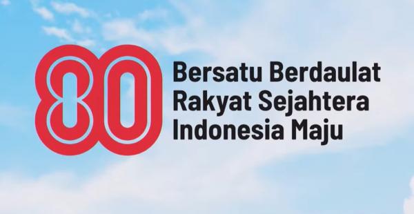 Logo HUT ke-80 RI Logo HUT ke-80 RI. (Foto: Tangkapan Layar)