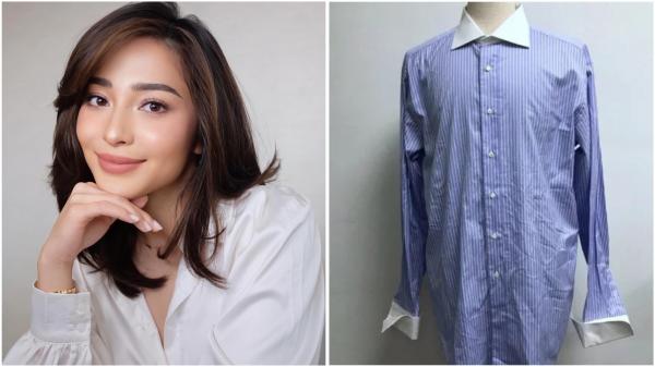 Nikita Willy menemukan kemeja Brioni di Pasar Senen, Jakarta. (Foto: Instagram, Poshmark)