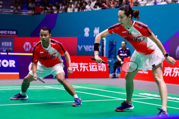 Rehan Naufal Kusharjanto/Gloria Emanuelle Widjaja Ganda campuran Indonesia, Rehan Naufal Kusharjanto/Gloria Emanuelle Widjaja. (Foto: PBSI)