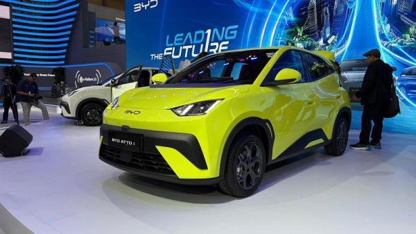 BYD ATTO 1 di GIIAS BYD ATTO 1 hadir menyapa pengunjung GIIAS 2025. (Foto: dok BYD)