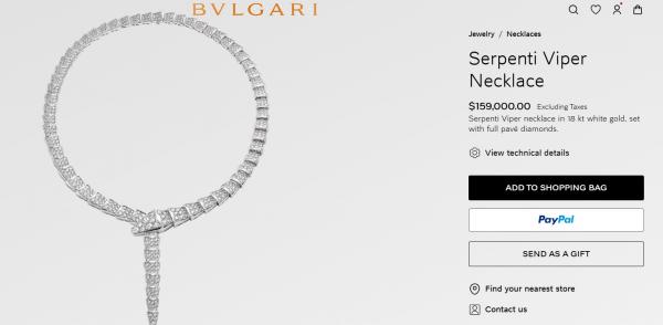 Kalung Bvlgari Luna Maya Kalung Bvlgari Luna Maya. (Foto: Bvlgari)
