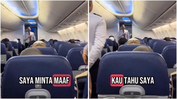 Teror Bom di Pesawat Viral di media sosial seorang penumpang pesawat bilang ada bom. (Foto: X)