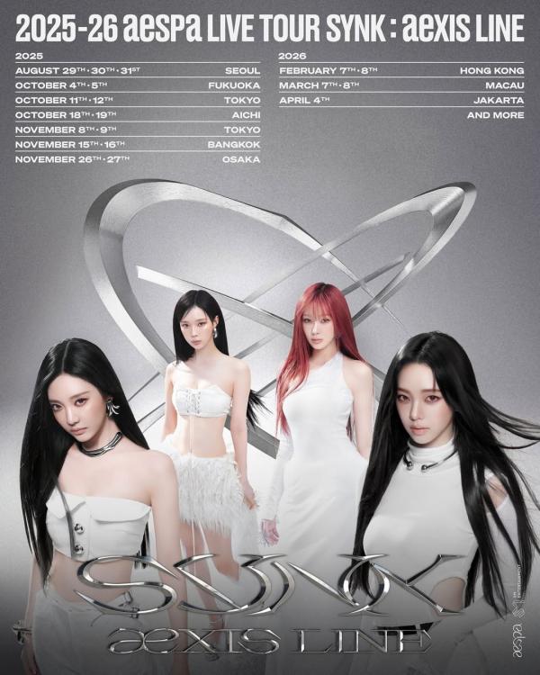 Konser AESPA di Jakarta Konser AESPA di Jakarta 4 April 2026. (Foto: Instagram)