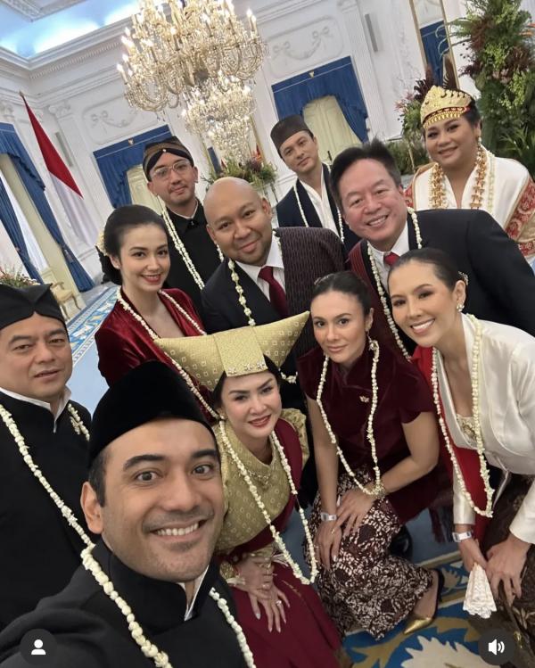 Artis di Istana Artis rayakan HUT ke-80 RI di Istana Merdeka. (Foto: Instagram)