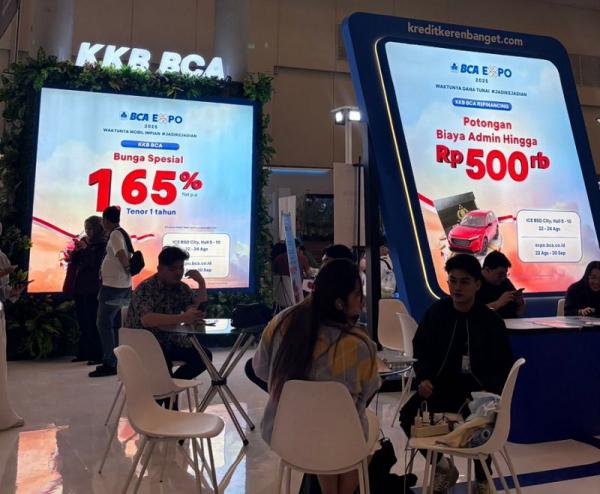 BCA Expo 2025 BCA Expo tawarkan diskon KPR dan bunga flat untuk kredit kendaraan. (Foto: dok BCA)