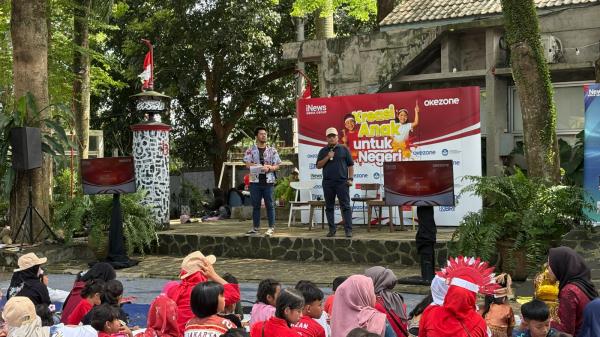 Pimpinan Redaksi Okezone Masirom Pimpinan Redaksi Okezone Masirom di acara Kreasi Anak untuk Negeri. (Foto: Muhamad Fadli Ramadan)
