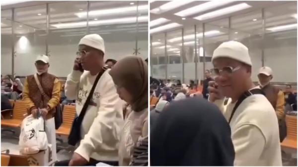 Uya Kuya di bandara Uya Kuya diduga di bandara usai rumahnya digeruduk. (Foto: Thread)