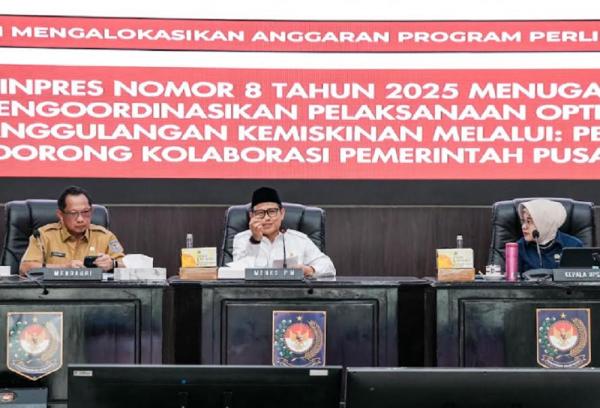 Menko PM Muhaimin Iskandar dalam Rapat Koordinasi Pengendalian Inflasi Daerah di Kantor Kemendagri, Jakarta, Senin (8/9/2025). (Foto: Ist)
