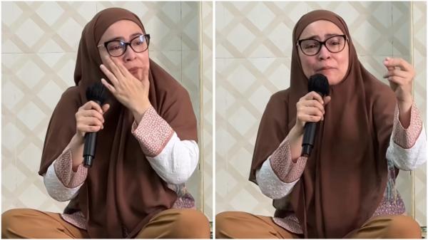 Astrid Kuya menangis, merasa jadi korban fitnah hingga rumah dijarah. (Foto: Instagram)