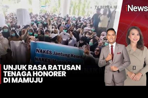 Ratusan Honorer Geruduk Kantor Bupati Mamuju, Tuntut Diangkat Jadi PPPK Paruh Waktu