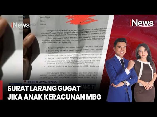 Heboh! Surat Ortu Dilarang Tuntut Jika Anak Keracunan Program Makan Gratis di Brebes Viral