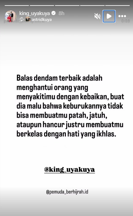 Curhatan Uya Kuya Curhatan Uya Kuya soal balas dendam. (Foto: Instagram)