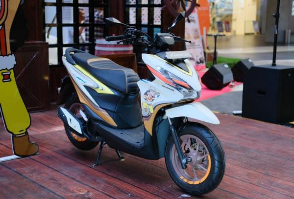 Motor Honda BeAT One Piece Tahilalats Motor Honda BeAT One Piece Tahilalats – Nami dan Usopp. (Foto: dok AHM)
