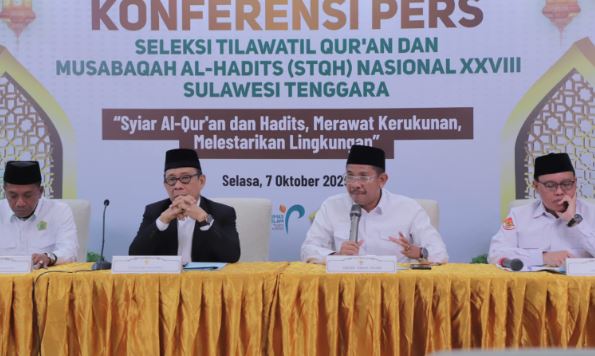 1.027 Peserta Ikuti STQH ke-28 di Kendari, Kemenag: Ikhtiar Cetak Generasi Qurani Moderat