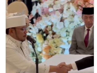Wali Kota Tegal Dedy Yon Nikahi Gadis Solo, Jokowi-Zulhas Jadi Saksi