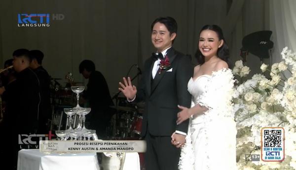 Resepsi pernikahan Amanda dan Kenny Resepsi pernikahan Amanda Manopo dan Kenny Austin. (Foto: tangkapan layar)