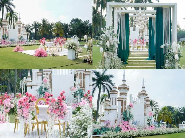 Dekorasi menikah di lapangan golf Dekorasi menikah di lapangan golf. (Foto: Istimewa)