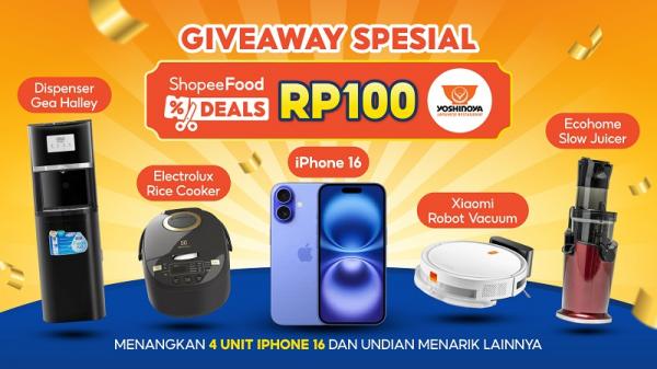 Hadiah Giveaway dari ShopeeFood. (Foto: dok Istimewa)
