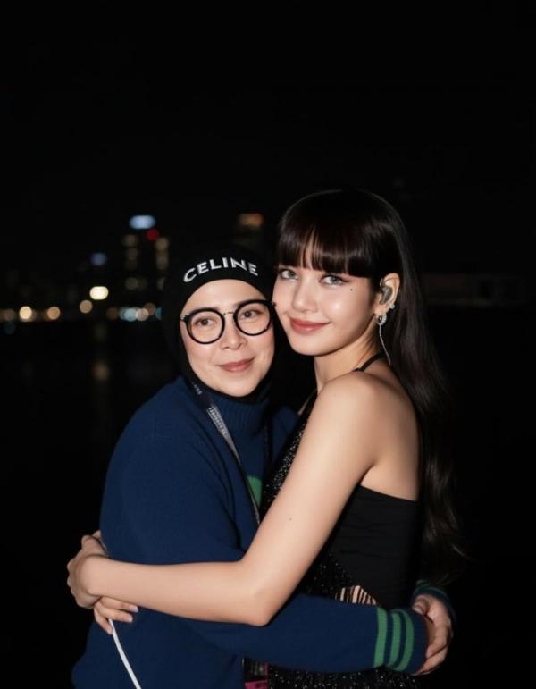 Melly dan Lisa Melly Goeslaw dan Lisa BLACKPINK. (Foto: Instagram)