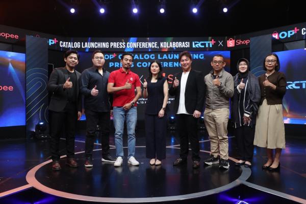 RCTI+ berkolaborasi dengan Shopee RCTI+ berkolaborasi dengan Shopee hadirkan Shop+ Catalog. (Foto: Indra Aziz)