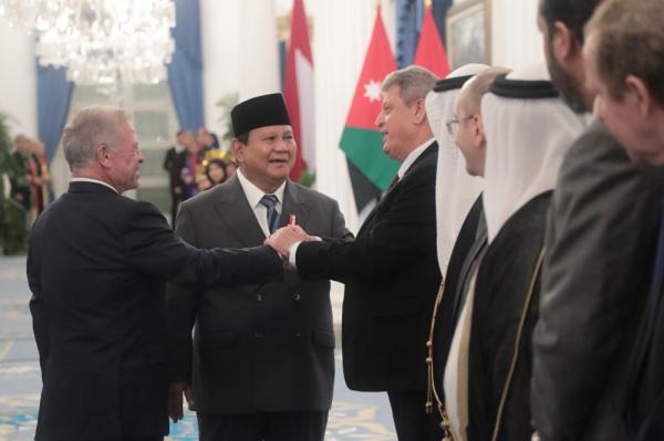 Prabowo Tegaskan Komitmen RI Dukung Kemerdekaan Palestina di Depan Raja Yordania