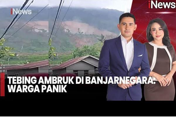 Detik-Detik Longsor Banjarnegara Terekam Video, Warga Panik Menyelamatkan Diri