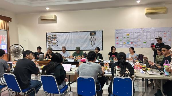 Proses reading Chef in Crime Proses reading Chef in Crime. (Foto: Annastasya Rizqa)