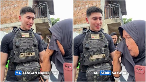 Verrell Bramasta Verrell Bramasta memberi bantuan untuk korban banjir bandang di Sumatera Barat. (Foto: Instagram)