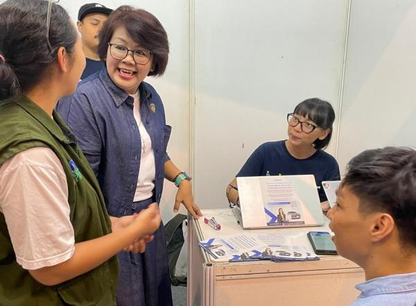 MNC Peduli Bursa Kerja Wanita Katolik RI menggelar Bursa Kerja untuk Penyandang Disabilitas lewat program Lintas Mentari 2025. (Foto: Ravie Wardani)