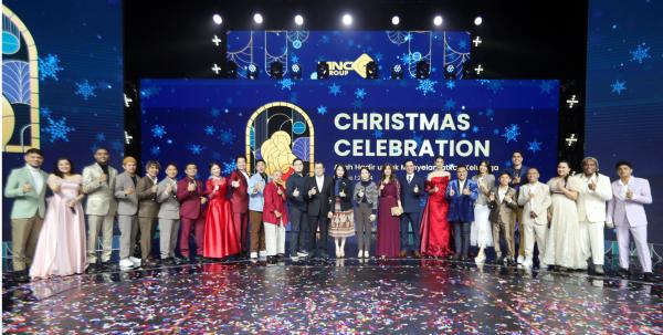 Natal MNC Group 2025 Executive Chairman MNC Group Hary Tanoesoedibjo menghadiri acara Natal MNC Group. (Foto: Aziz Indra)
