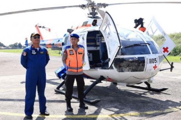 Polri mengerahkan helikopter untuk membantu Polri mengerahkan helikopter untuk membantu penanganan bencana di Sumatra (dok. Polri)