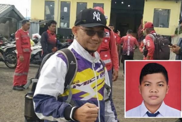 pendaki gunung slamet hilang Ayah pendaki yang hilang di Gunung Slamet ikut terjun mencari keberadaan anaknya bersama Basarnas. (Foto: ist)