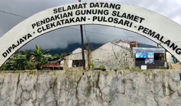 Jalur Pendakian Gunung Slamet Jalur Dipajaya, Pemalang, salah satu rute tercepat menuju puncak Gunung Slamet. (Foto: iNews)