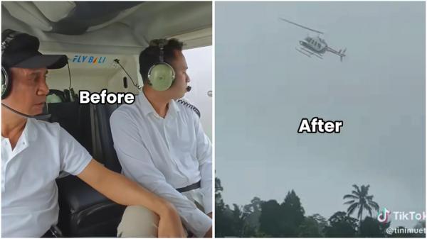 Raffi Ahmad Helikopter Raffi Ahmad nyaris terjatuh. (Foto: Instagram)