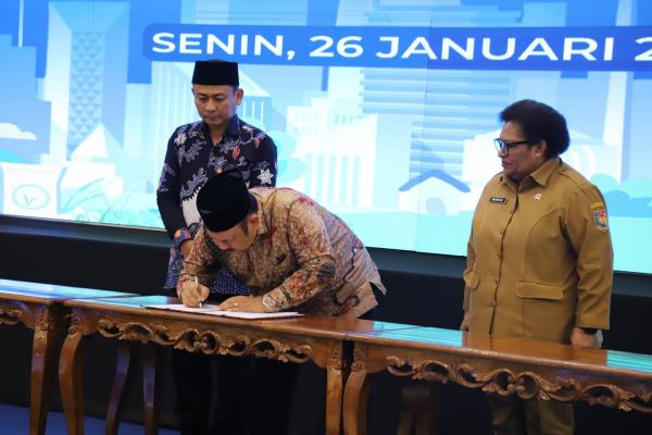 Kolaborasi Satu Data Indonesia Kolaborasi Satu Data Indonesia untuk Pembangunan Pusat dan Daerah, di Kantor Kementerian PPN/BAPPENAS. (Foto: dok KemenPANRB)