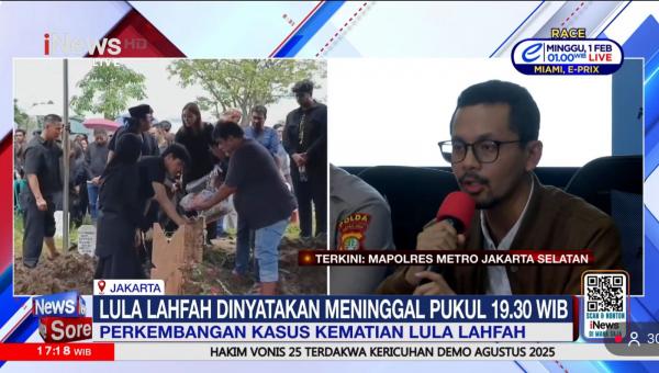 Dokter Rizki memeriksa Lula Lahfah meninggal dunia Dokter Rizki memeriksa Lula Lahfah meninggal dunia pada Jumat, 23 Januari 2026. (Foto: iNews)