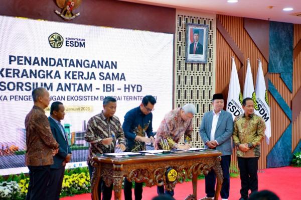 Antam-Huayou Bentuk Konsorsium Ekosistem Baterai Kendaraan Listrik Senilai Rp100 Triliun
