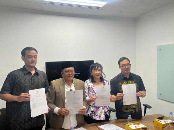 Pihak Clairmont resmi laporkan Codeblu ke Bareskrim Polri. (Foto: Andika Rachmansyah)