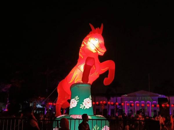 monumen kuda api di kota tua Monumen kuda api di kawasan Kota Tua Jakarta. (Foto: Mei Sada Sirait)