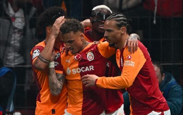 Galatasaray menggilas Juventus 5-2 pada leg pertama playoff 16 besar Liga Champions 2025-2026 di Rams Park, Istanbul, Rabu (18/2/2026) dini hari WIB. (Foto: UEFA)