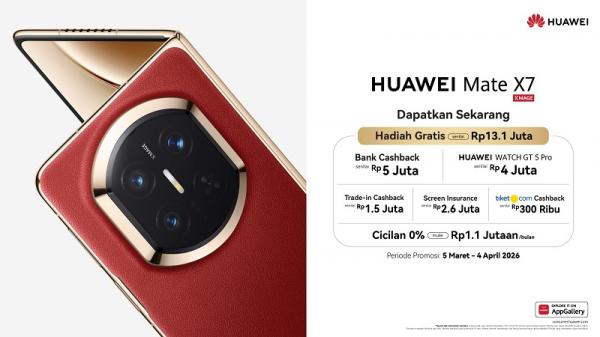 HUAWEI Mate X7 rilis HUAWEI Mate X7 tersedia melalui HUAWEI Store dan berbagai channel online resmi. (Foto: dok Huawei)